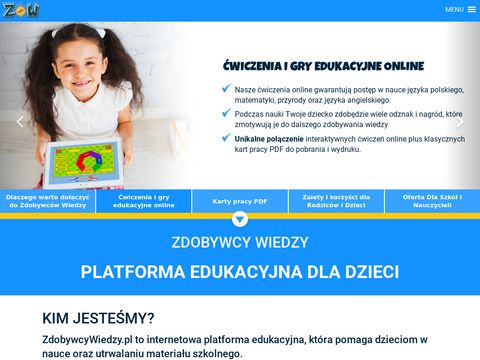 Zdobywcywiedzy.pl platforma edukacyjna