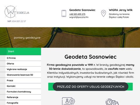 Wigra-geodezja.pl pomiary geodezyjne Sosnowiec