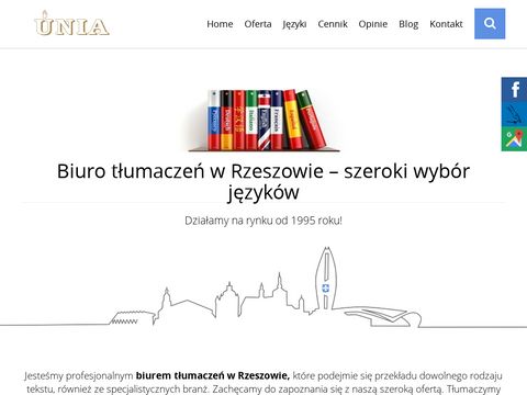 Unia-rzw.com.pl biuro tłumaczeń Rzeszów