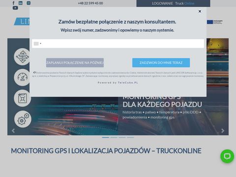 Truckonline.pl monitoring GPS Warszawa