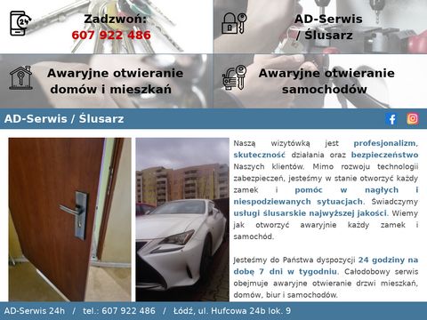 Wlamywacz24.pl AD serwis awaryjne otwieranie drzwi