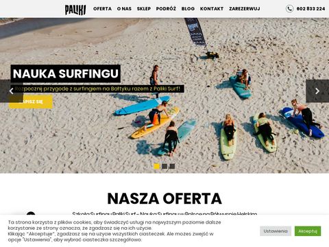 Palikisurf.pl szkoła surfingu