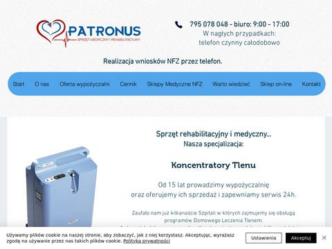 Patronus-med.com wypożyczalnia sprzętu medycznego