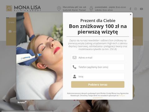 Monalisa-poznan.pl gabinet kosmetyczny