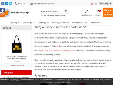 Nadrukibialogard.pl - na koszulkach firmowych