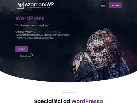 Szamaniwp.pl strony na wordpressie