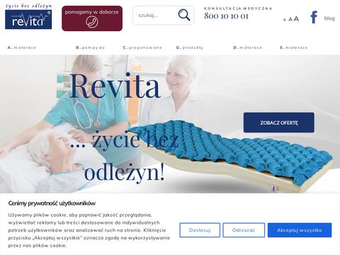 Revita.pl materac przeciwodleżynowy