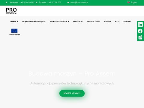 Pro-assem.pl maszyny montażowe