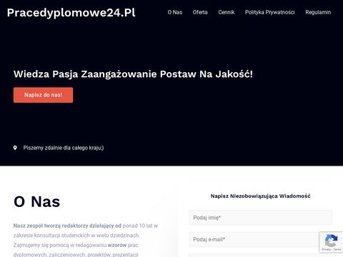 Pracedyplomowe24.pl - wzory prac projektowych