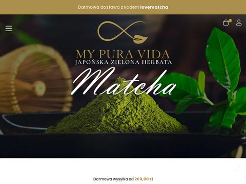 Mypuravida.pl - zielona herbata Matcha