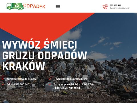 Kontener.krakow.pl - usługa wywozu gruzu