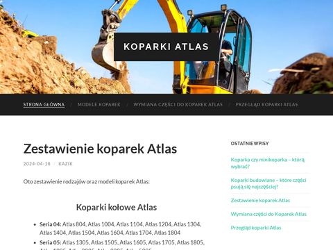 Koparki-atlas.pl - legendy na placu budowy