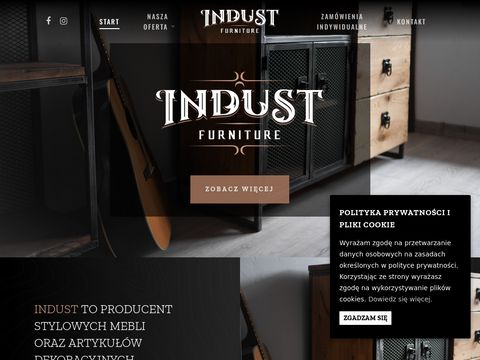 Indust.com.pl - meble industrialne na wymiar