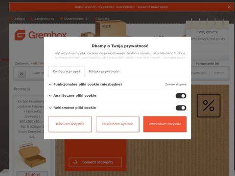 Grembox.pl - sklep internetowy z kartonami