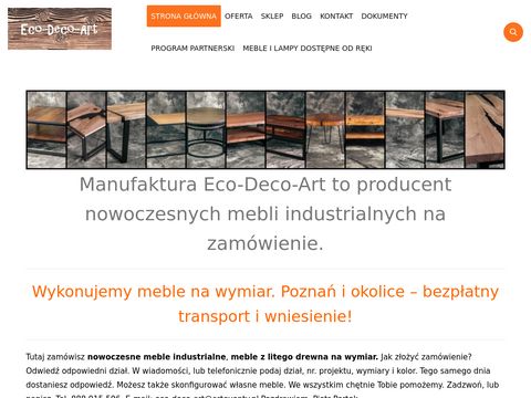 Eco-deco-art.pl - meble na wymiar