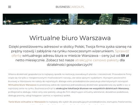 Businesscare24.pl wynajem adresu