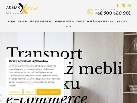 Asmaxgroup.com - transport mebli Szwajcaria