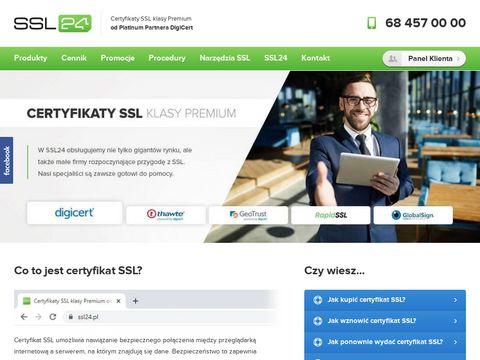 Ssl24.pl certyfikat GeoTrust