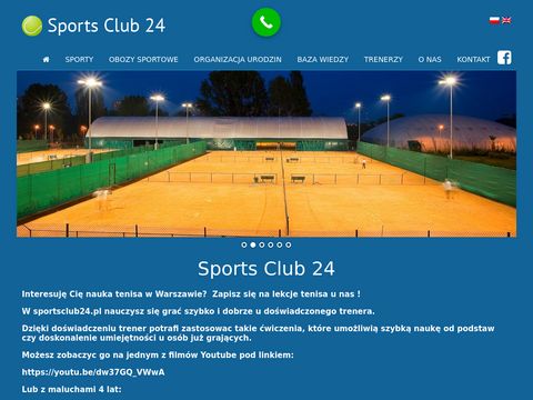 Sportsclub24.pl naucz się tenisa w stolicy