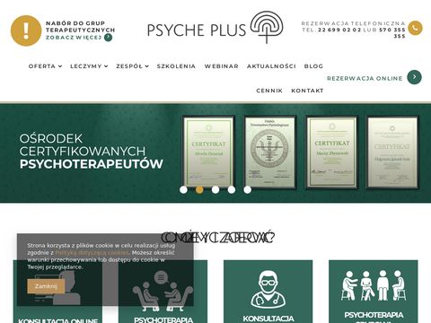 Psycheplus.pl psychoterapia indywidualna Warszawa