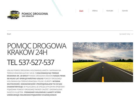 Pomocdrogowa-krakow.com.pl holowanie, laweta