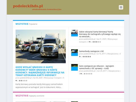 Podoleckihds.pl transport materiałów budowlanych