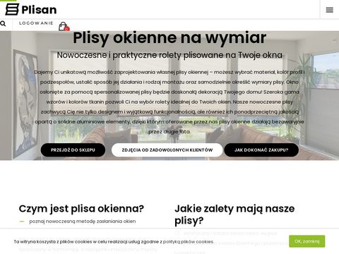 Plisan.pl rolety harmonijkowe
