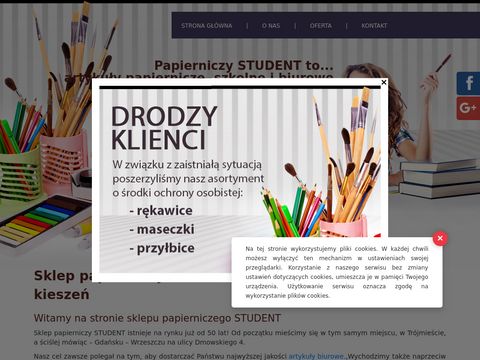 Papierniczystudent.pl artykuły papiernicze Gdańsk