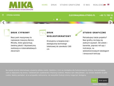 Mika Studio - Wizytówki i rollup Wrocław