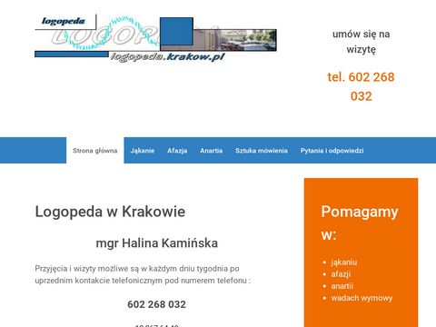 Logopedia w Krakowie