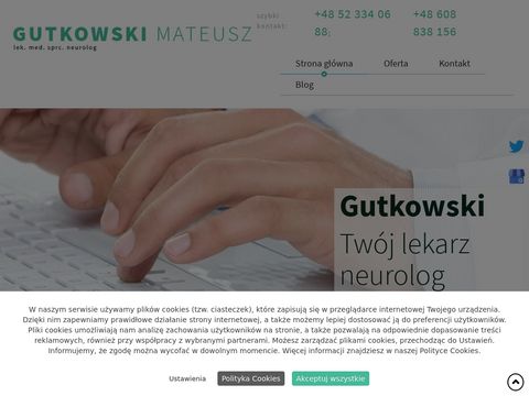 Neurolog-gutkowski.pl ból kręgosłupa