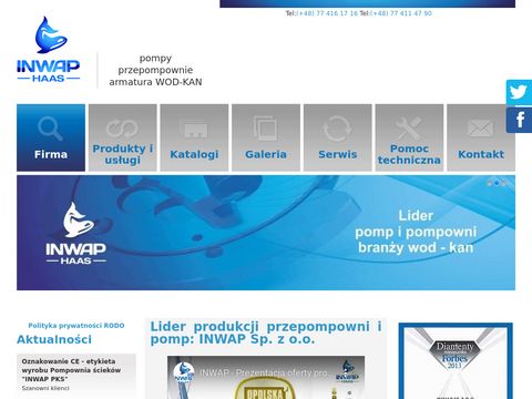 Inwap.pl producent pompy wyporowej