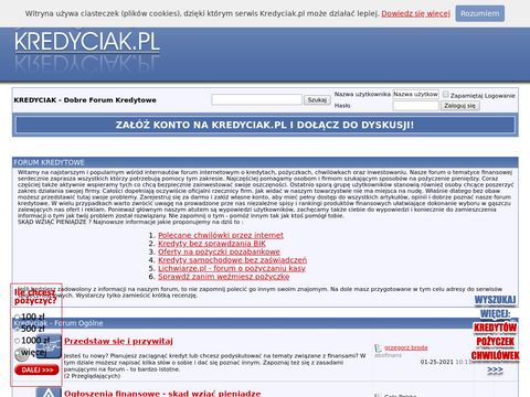 Forum kredytowe Kredyciak.pl