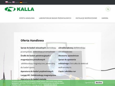 Kalla.pl boroskopy przemysłowe