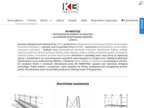 Kb-inwestycje.pl aluminiowe rusztowania jezdne