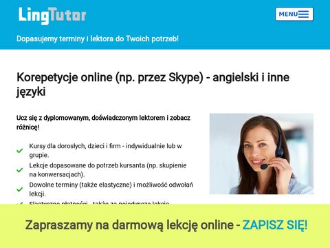 Korepetycje-online.com.pl Angielski przez Skype