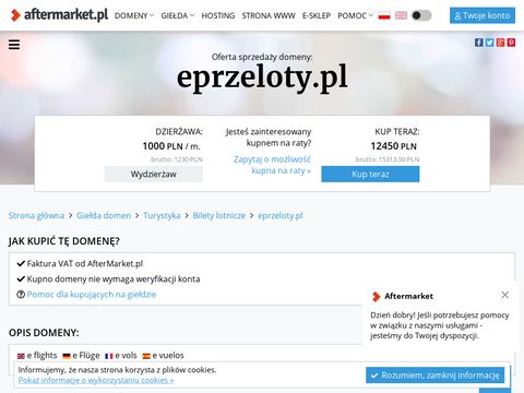 Eprzeloty.pl z tanimi biletami lotniczymi