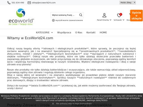 Ecoworld24.com sklep z eko produktami