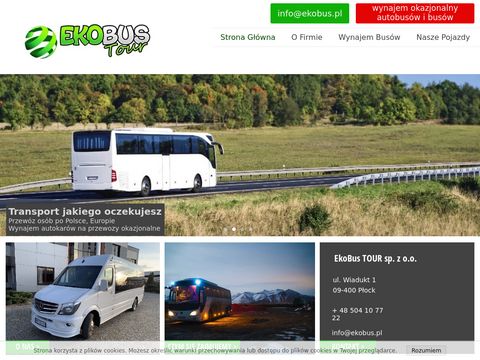 EkoBus wynajem autobusów Płock