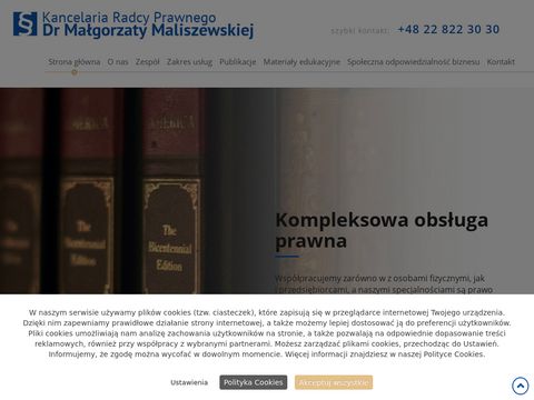 M. Maliszewska porady prawne Warszawa