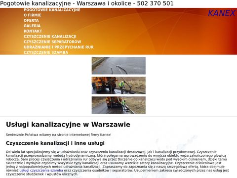 Kanex usługi kanalizacyjne Warszawa