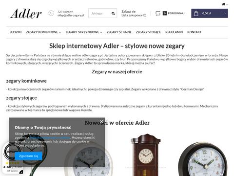 Adler-zegary.pl skrzynkowe