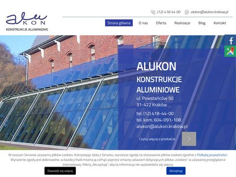 Alukon.krakow.pl konstrukcje