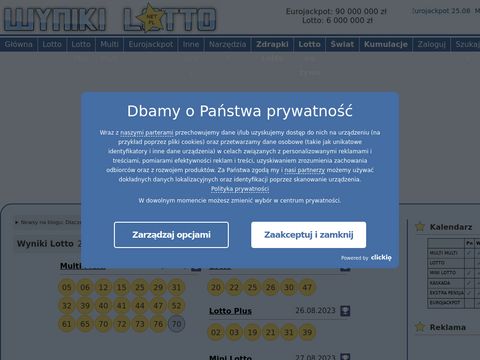 Wynikilotto.net.pl wygrane