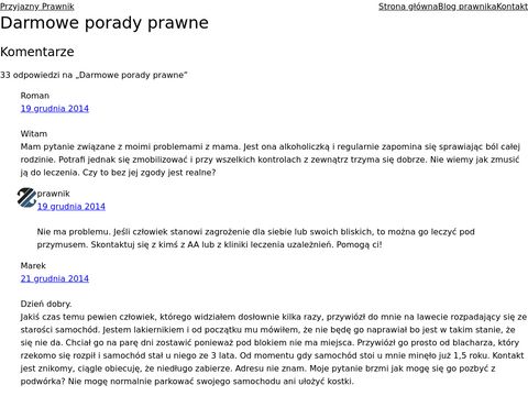 Przyjaznyprawnik.pl darmowe porady prawne online