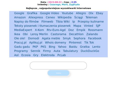 Szukarki.pl - najpopularniejsze wyszukiwarki