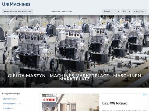 UniMachines.pl giełda maszyn CNC