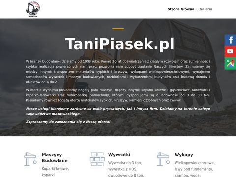 Tanipiasek.pl firma transportowa