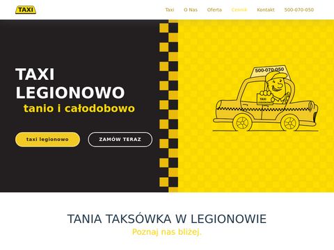 Taxilegionowo.pl tanio i całodobowo
