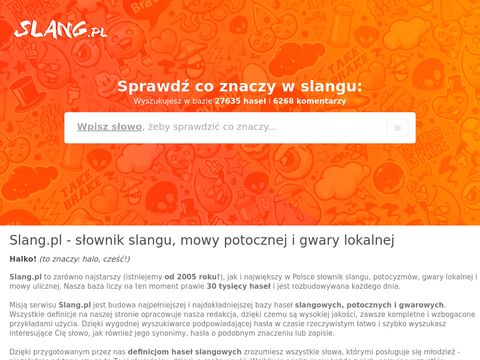 Soznaczyslang.pl słownik młodzieżowy